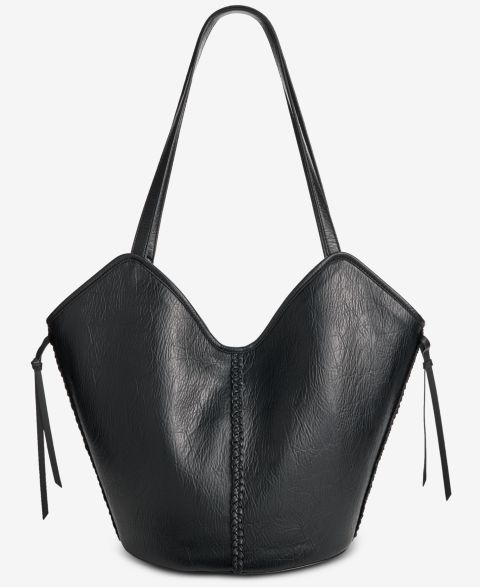 Женская сумка Style & Co Braided-Edge V-Shaped Tote, цвет: Чёрный