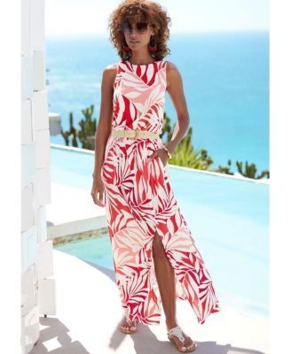 lascana maxi dress LASCANA Bandeau Maxi Dress Women's Clothing Olive : 4
