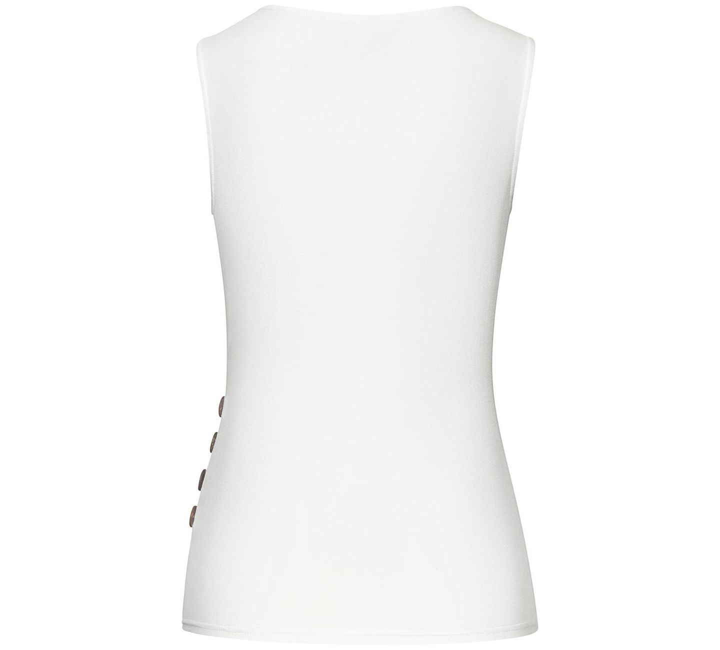 Женский топ Lascana Viscose Side Button Look Sleeveless — фото 5