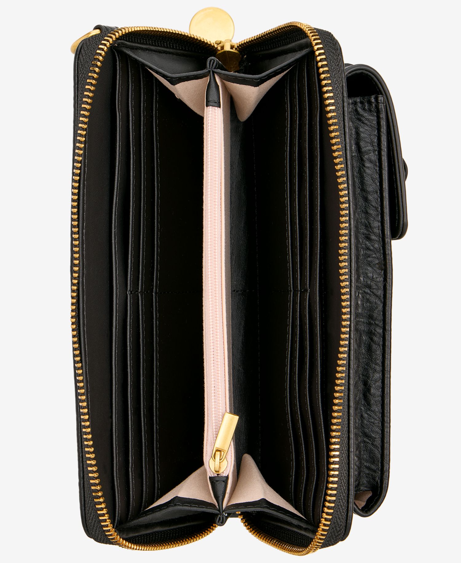 Braided-Edge Phone Crossbody Bag