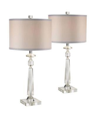 Aline 27" Tall Geometric Modern Table Lamps Set of 2 Living Room Bedroom Bedside Nightstand
