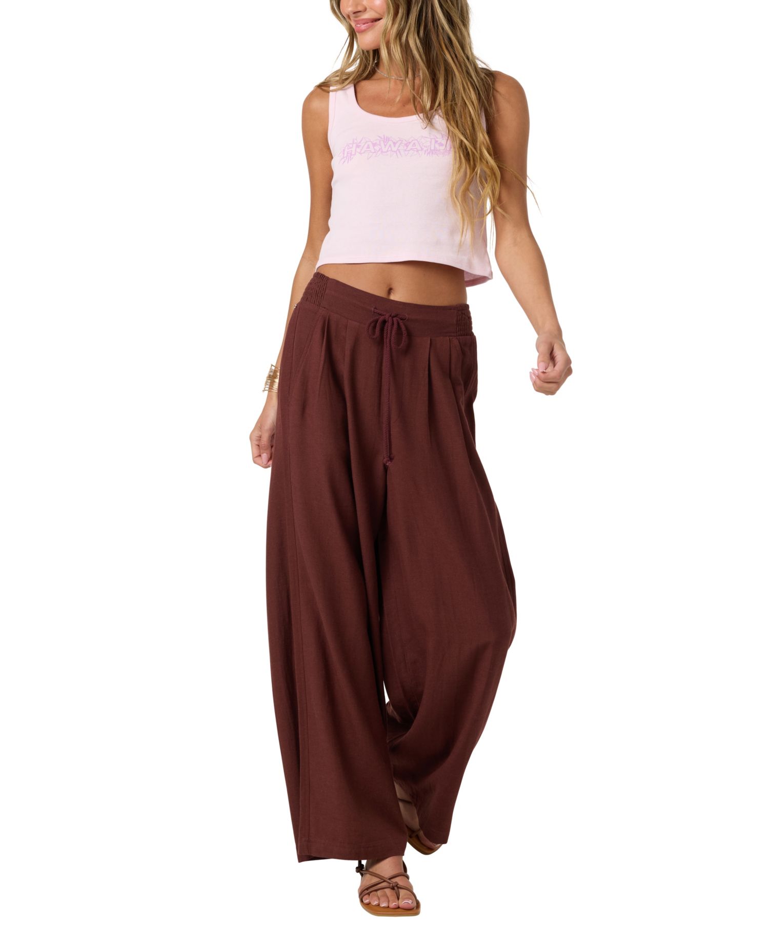 Women's Kree Linen Pull-On Pants
