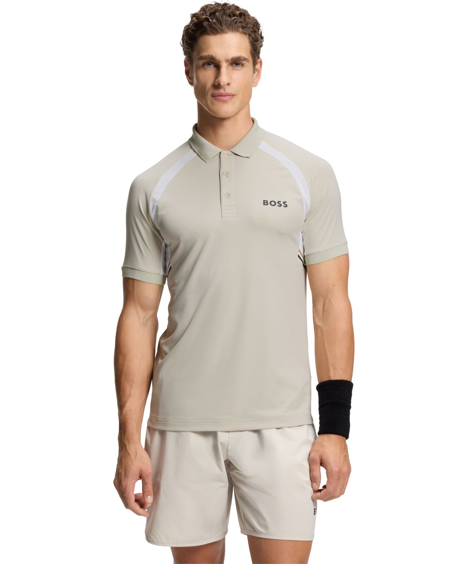 BOSS by Men's Active Quick-Dry Stretch Slim-Fit Polo Shirt