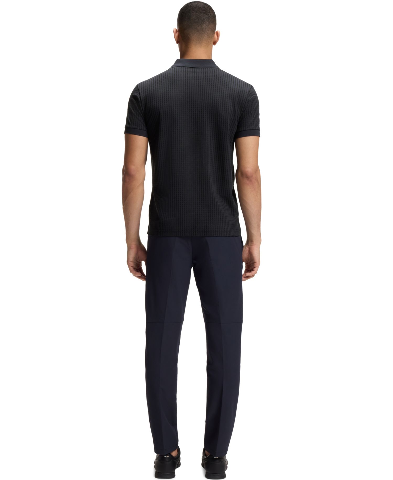 Men's Cotton-Piqu&eacute; All-Over Print Polo Shirt