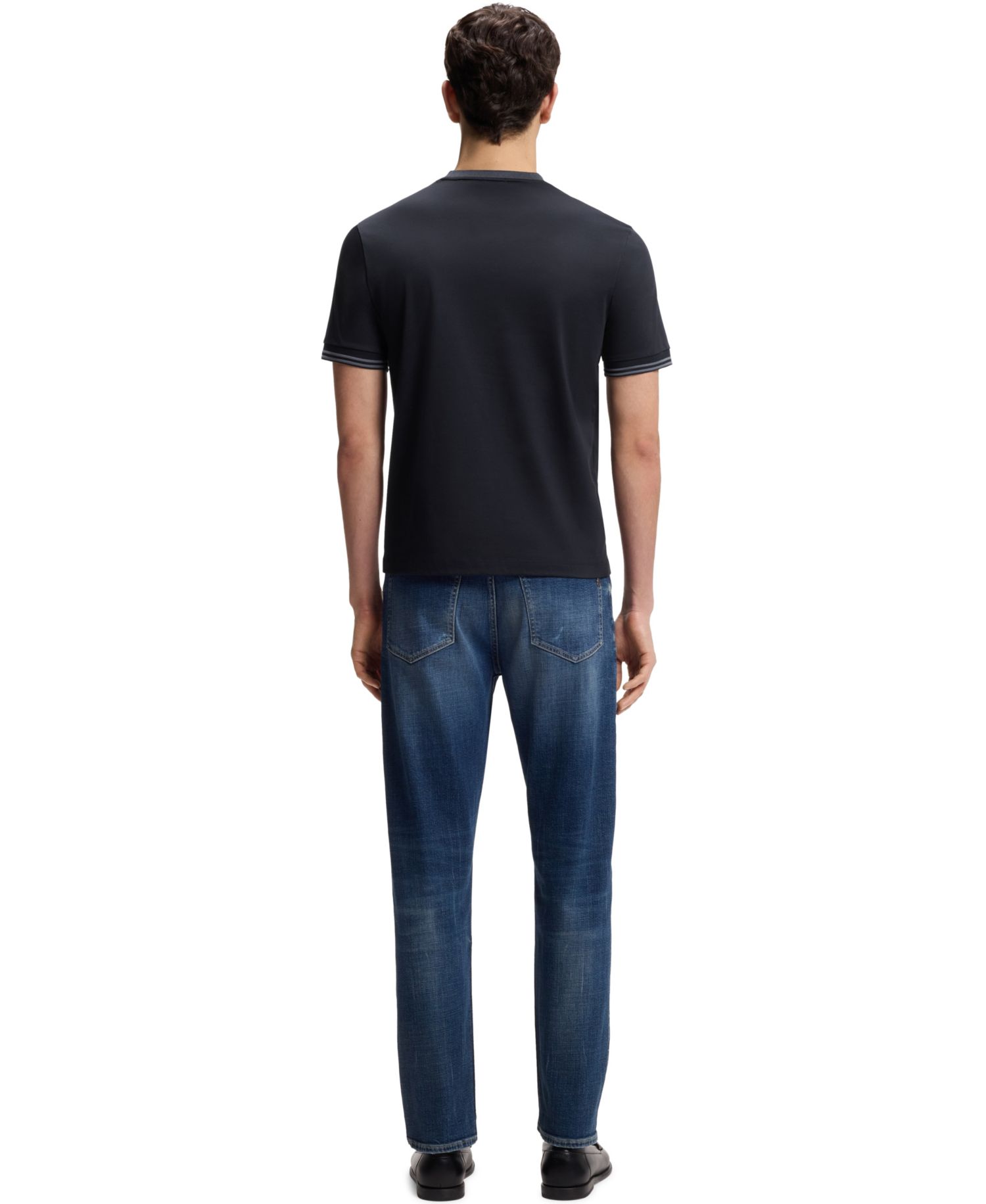 Men's Mercerized-Cotton Slim-Fit T-Shirt