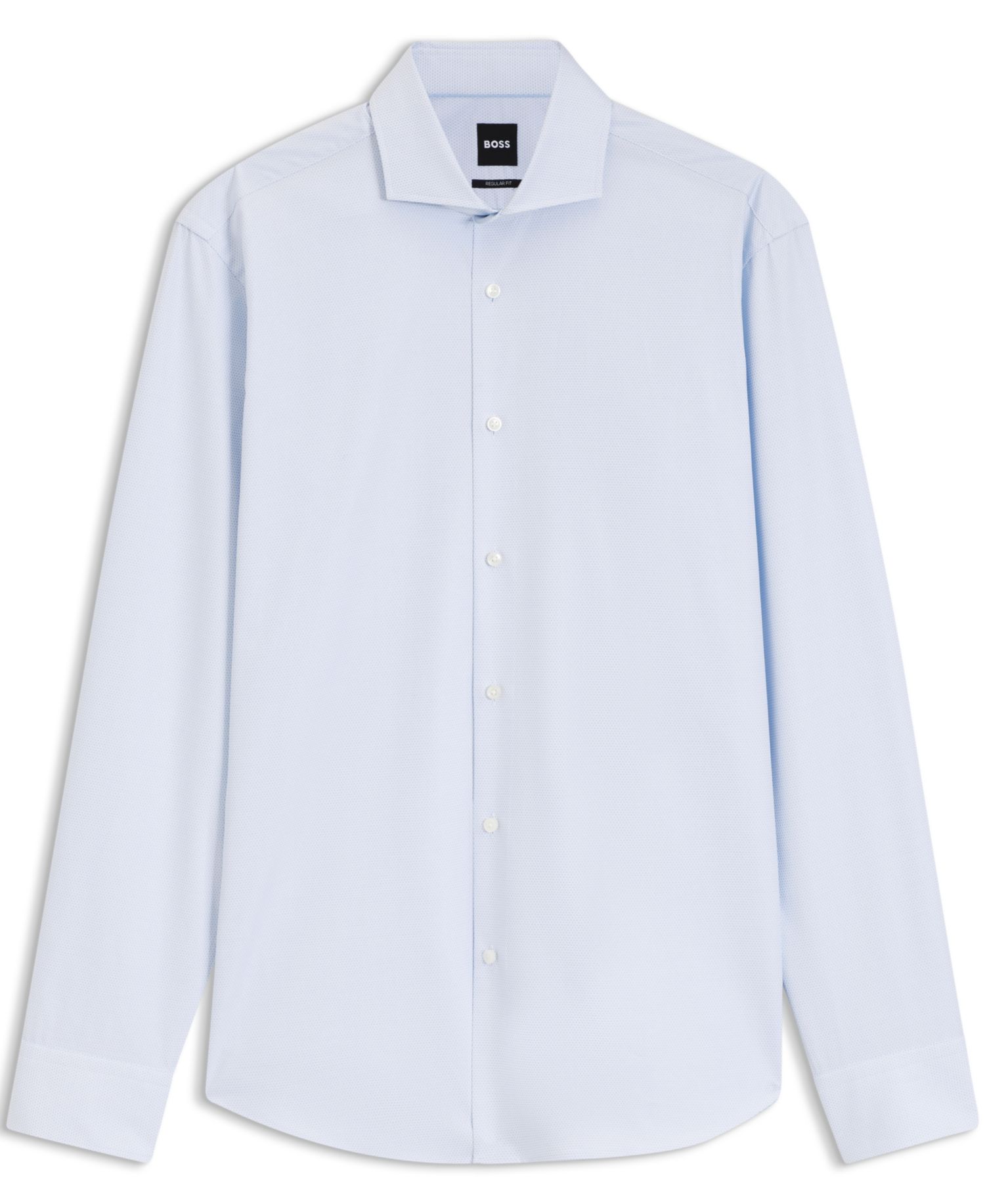 BOSS by Men's Structured Cotton Regular-Fit Dress Shirt