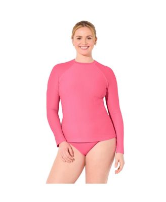 Women's Chlorine Resistant Quick-Dry Long Sleeve Swim Rash Guard