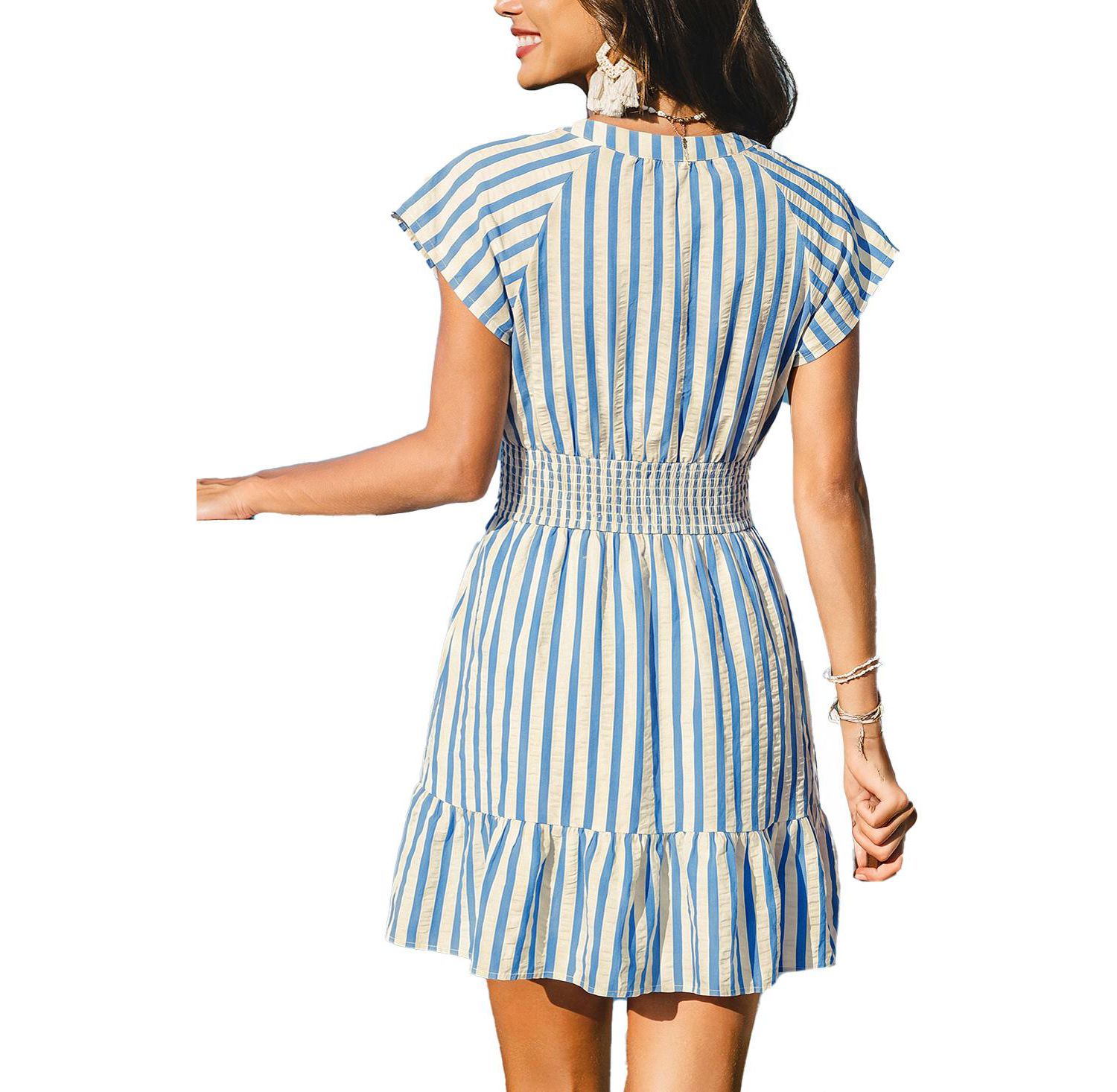 Women's Azalea Striped Mini Beach Dress