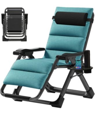 Zero Gravity Chair Reclining Lounge Chair with Removable Cushion and Tray