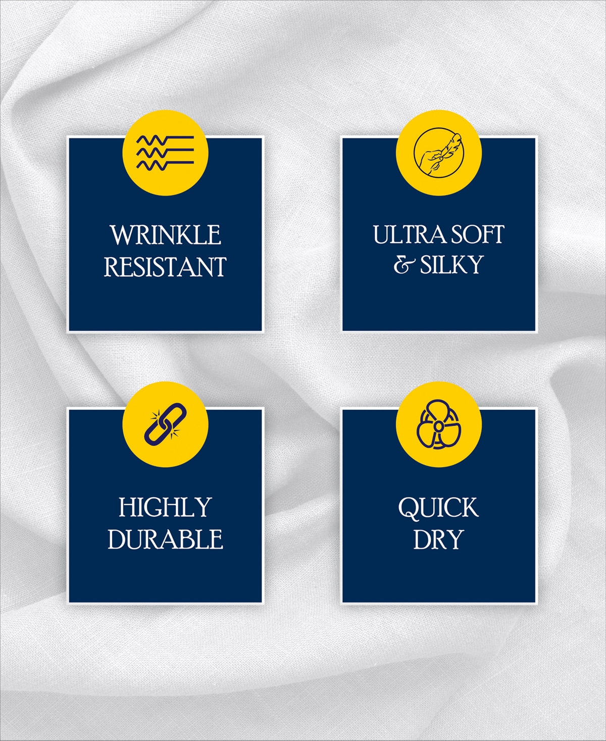 Color Sense 1200-Thread Count Cotton Blend 6-Piece Sheet Set