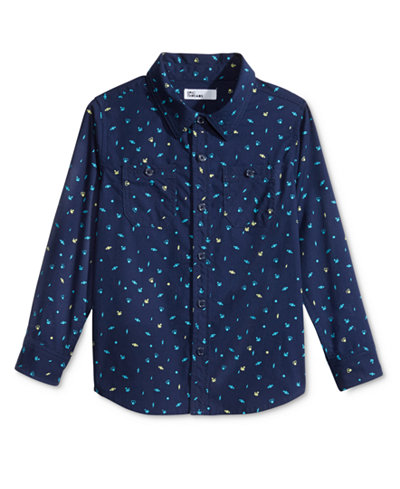 Epic Threads Little Boys' Space-Print Shirt, Only at Macy's