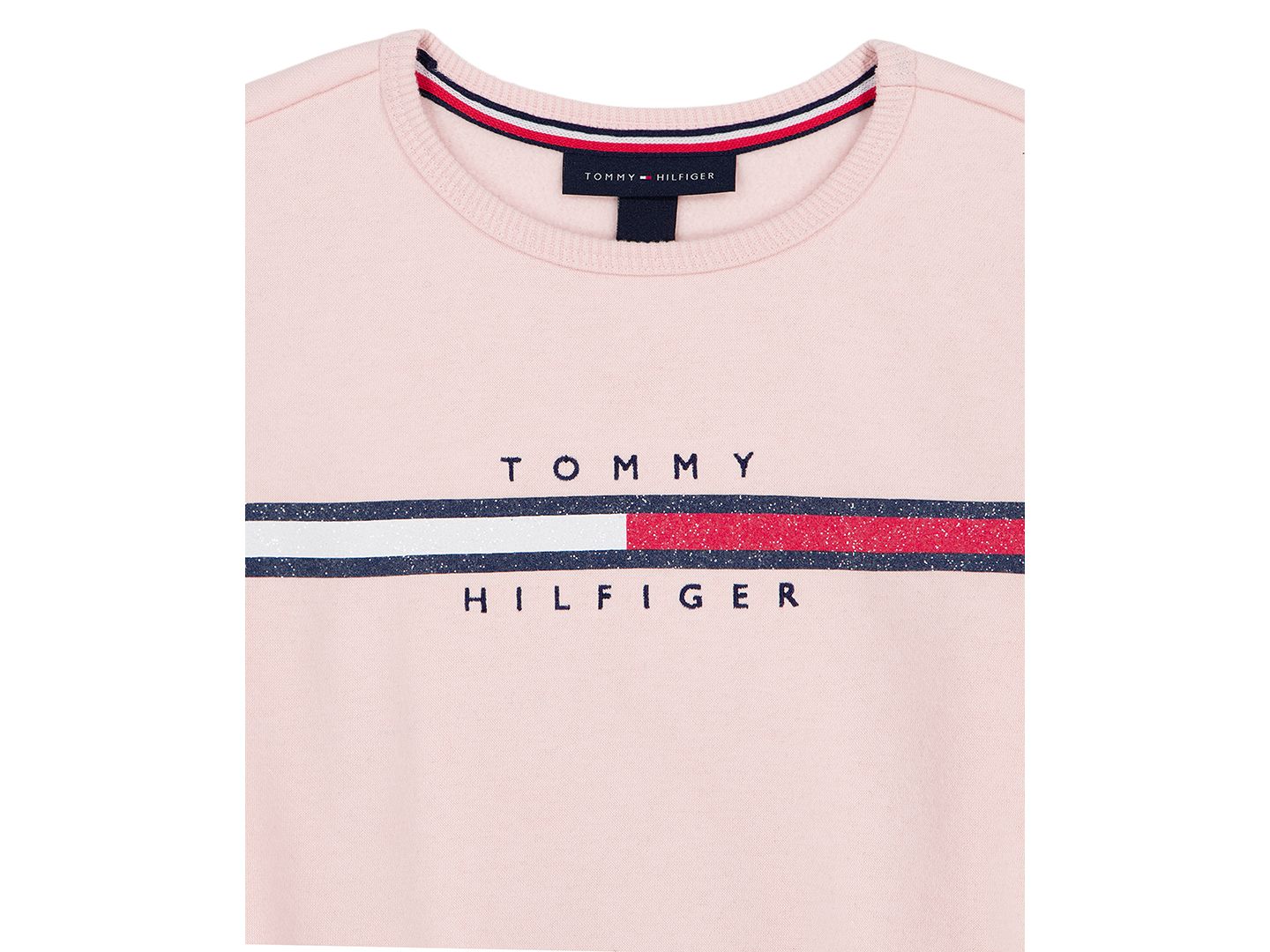 Детский комплект Tommy Hilfiger: свитшот и брюки с длинным рукавом, 2T-6X, цвет: Розовый — фото 3