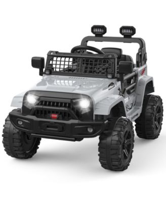 40.2 x 22.8 x 11.8 Inches Kids Electric Ride On Car 12V Battery Powered Dual Drive Toy Car with LED Lights Music Horn for Outdoor Play