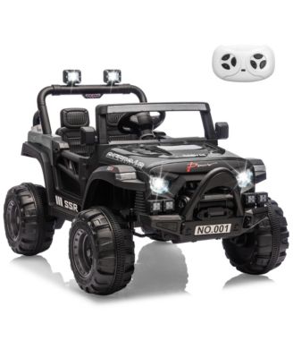 12V Electric Ride-On Car, Parent Remote Control, Spring Suspension, Music, LED Lights, Horn, 3 Speeds up to 4.1MPH