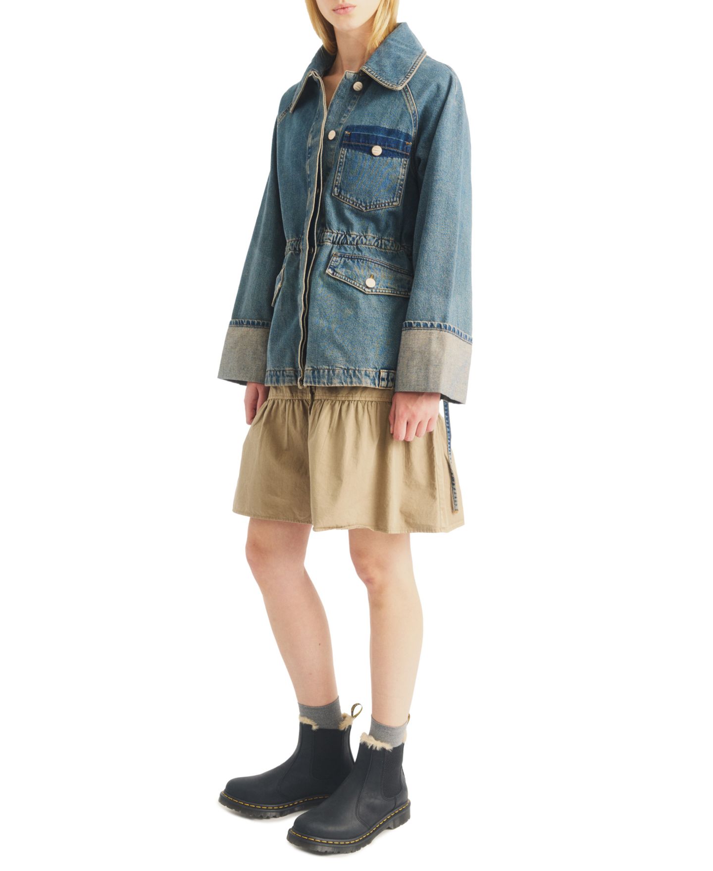 Женские ботинки Dr. Martens 2976 Leonore Wyoming Leather Pull-On Chelsea Booties, цвет: Чёрный — фото 6