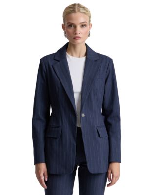 Women's Spread Collar Belted Blazer