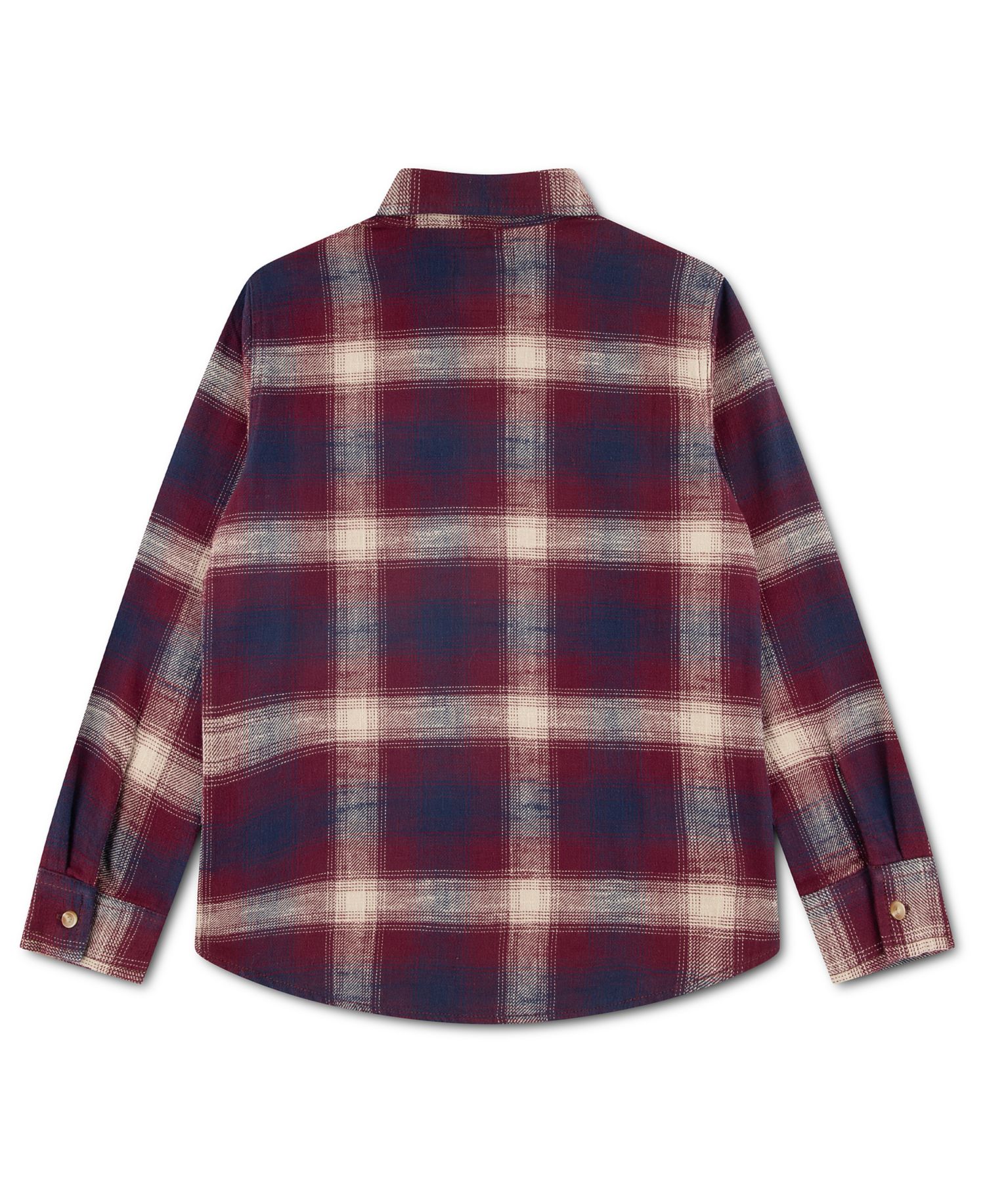 Boys' 2T-7 Shadow Plaid Long-Sleeve Shirt