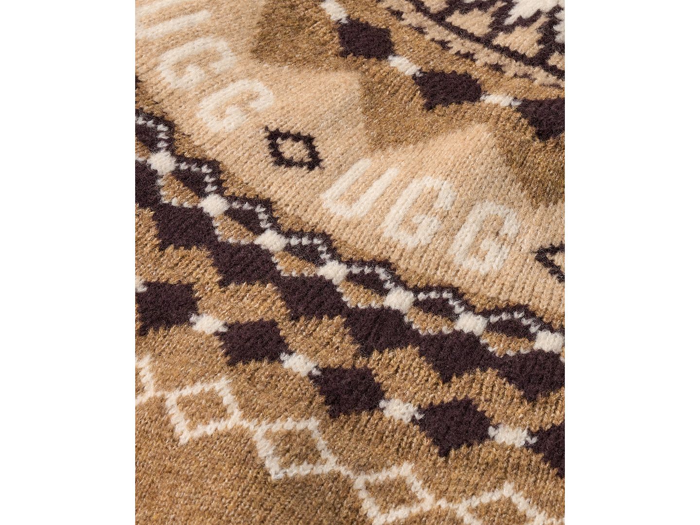 Женский свитер UGG Braylee Uggisle Crewneck, цвет: Кофейный меланжевый — фото 2