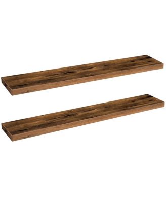 Set of 2 Wall Mounted Shelves Storage Display