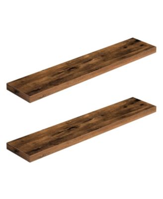 Set of Wall Floating Shelves for Storage and Display
