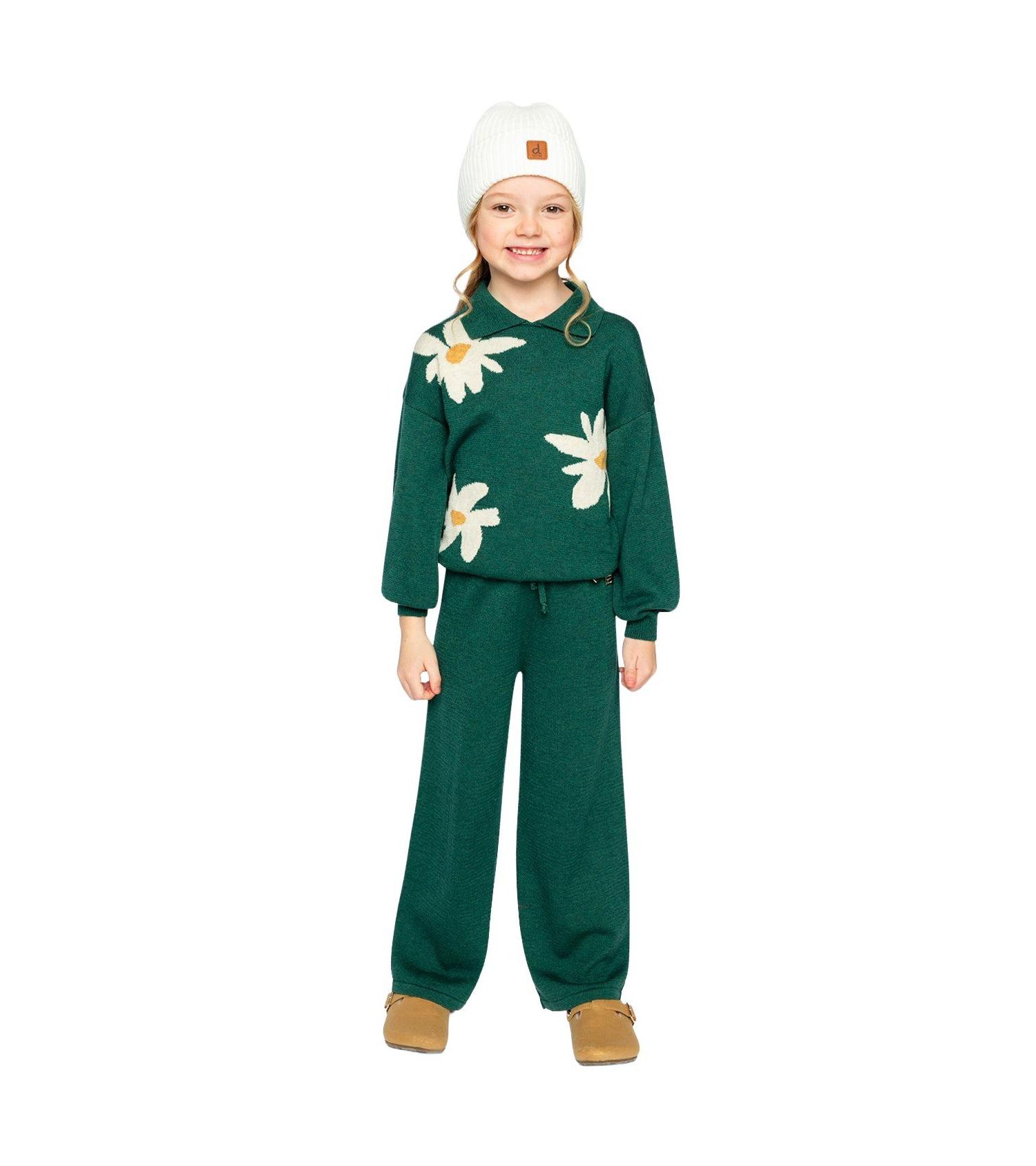 Little and Big Girl 6-12 Flare Pants Jasper Printed