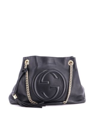 Medium Soho Chain Strap Shoulder Bag Leather