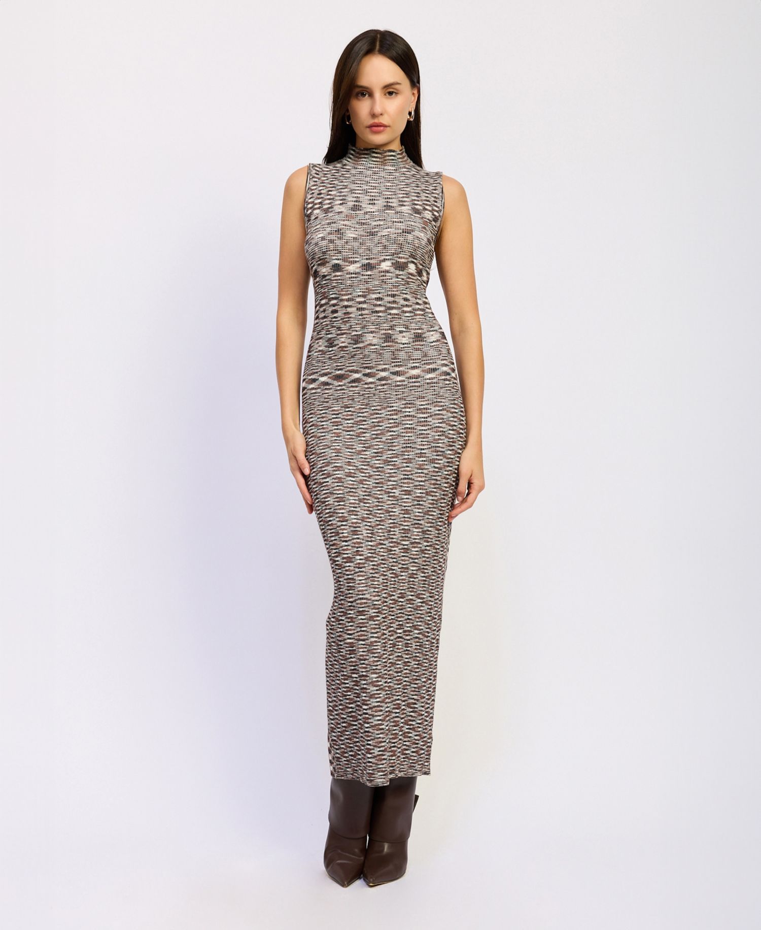 Women's Lila Sleeveless Mock Neck Maxi Dress