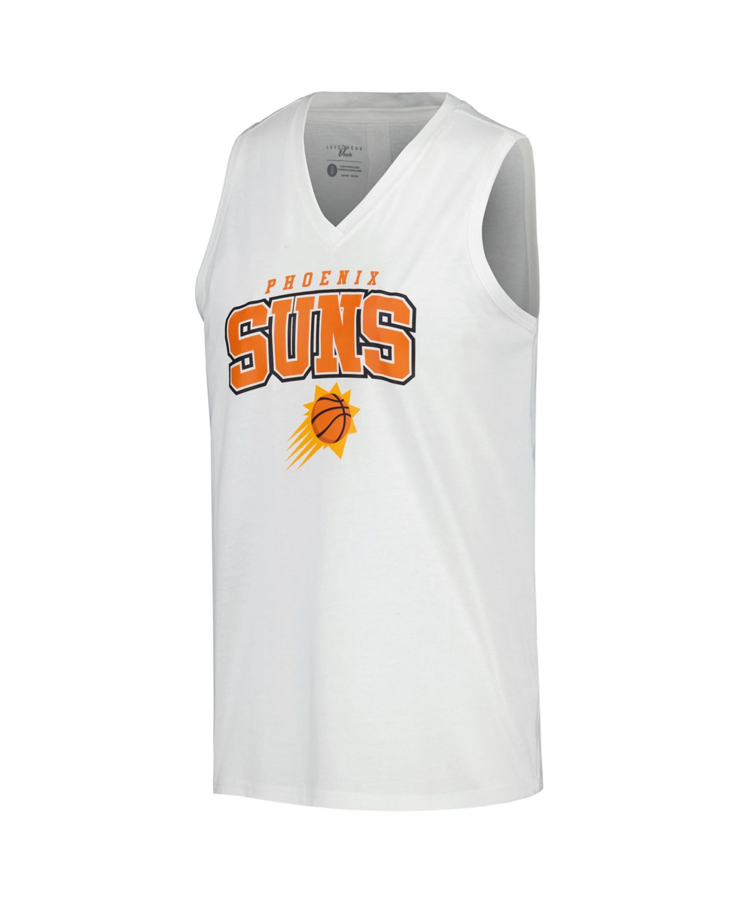 Women's White Phoenix Suns Paisley Peekaboo Tank Top