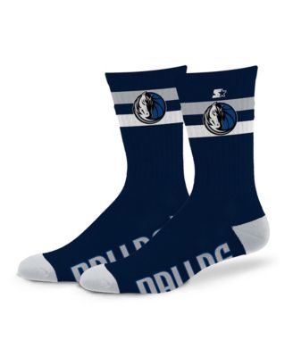 Men's and Women's Dallas Mavericks Team Color Two-Stripe Crew Socks