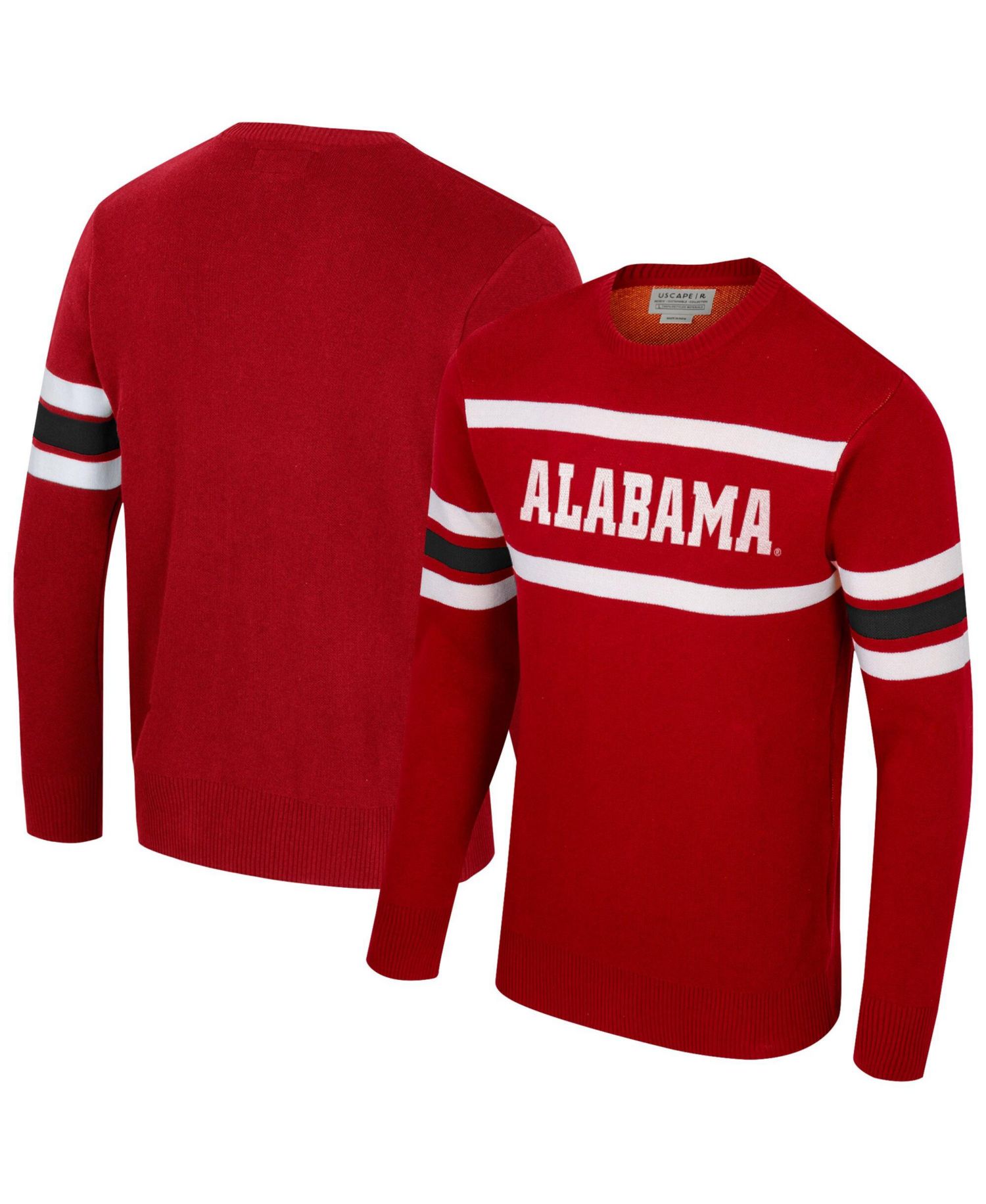 Men's and Women's Crimson Alabama Crimson Tide Renew Knit Vintage Pullover Sweater