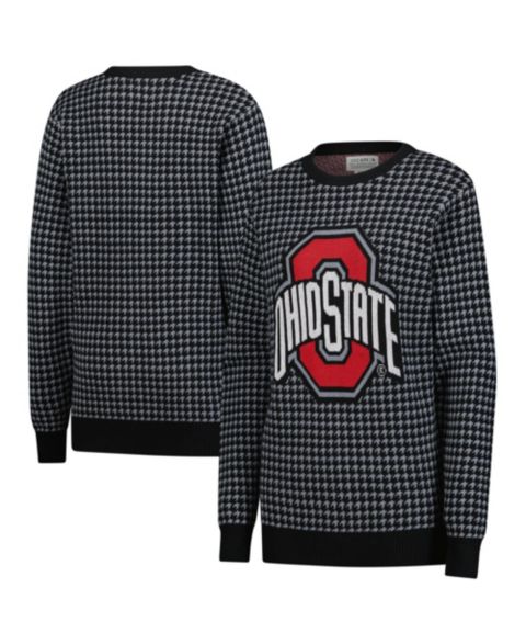 Свитер Uscape Apparel Black Ohio State Buckeyes Renew Knit Vintage Houndstooth