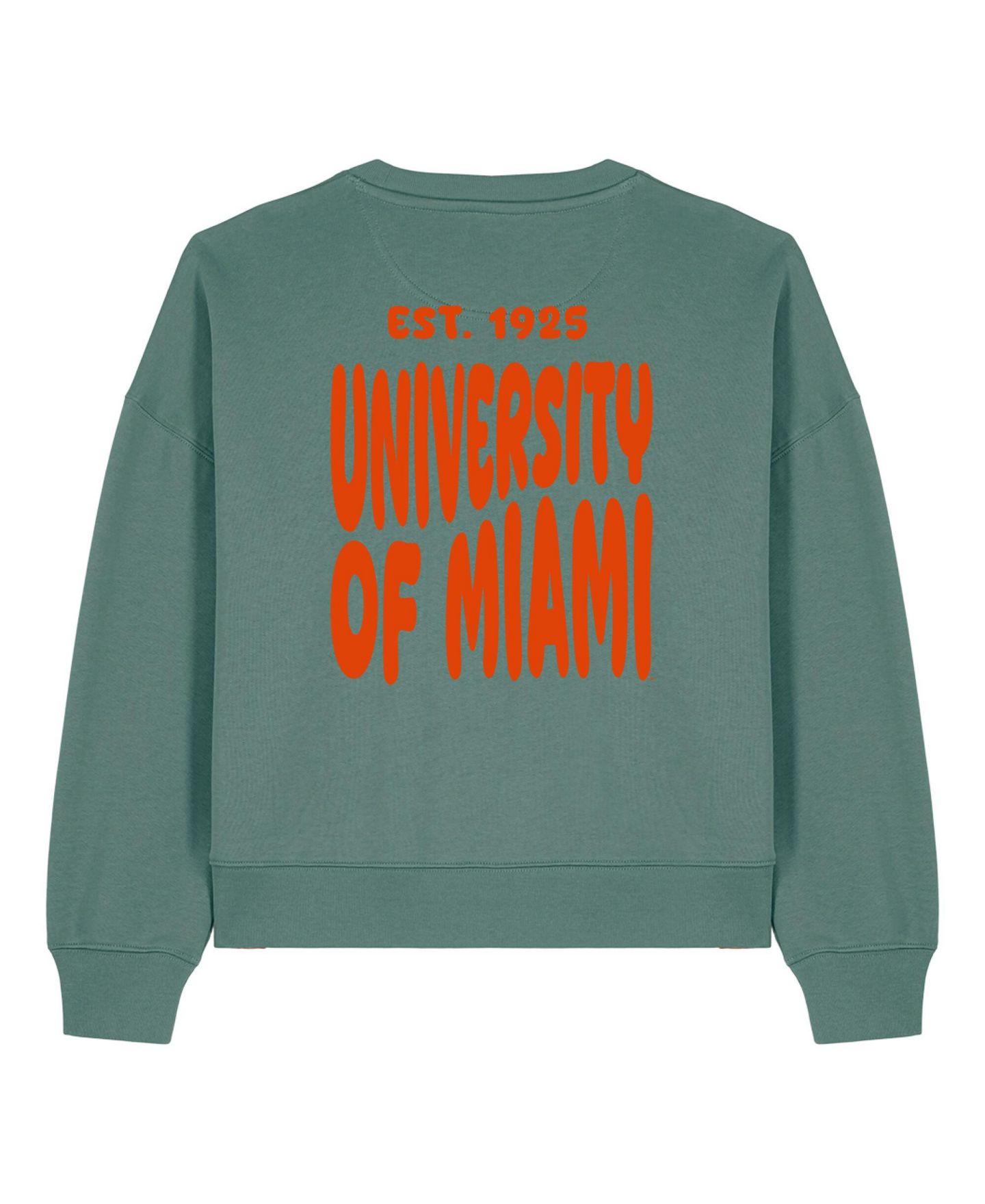Женская толстовка Uscape Apparel Green Miami Hurricanes Cloud — фото 3