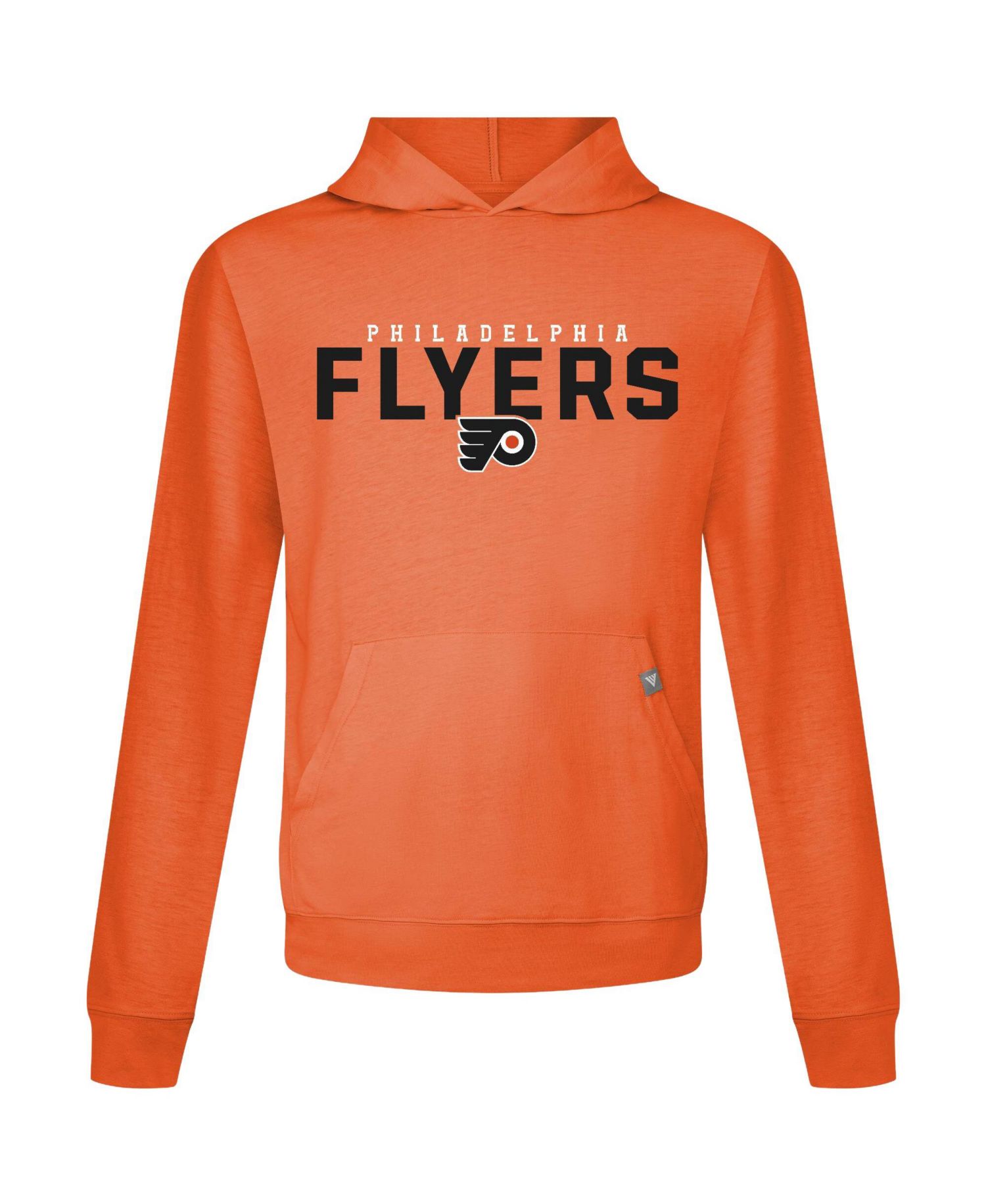 Men's Porter Martone Orange Philadelphia Flyers Relay Name & Number Long Sleeve Hooded T-Shirt