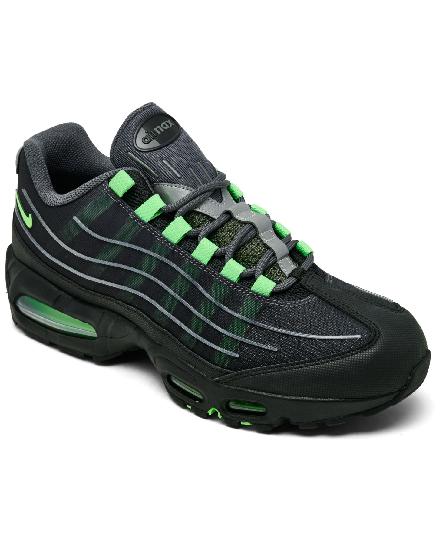 Мужские кроссовки Nike Air Max 95 Big Bubble Tech Casual, цвет: Серый / Серебристый — фото 1