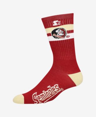 Men's and Women's Florida State Seminoles Team Color Two-Stripe Crew Socks