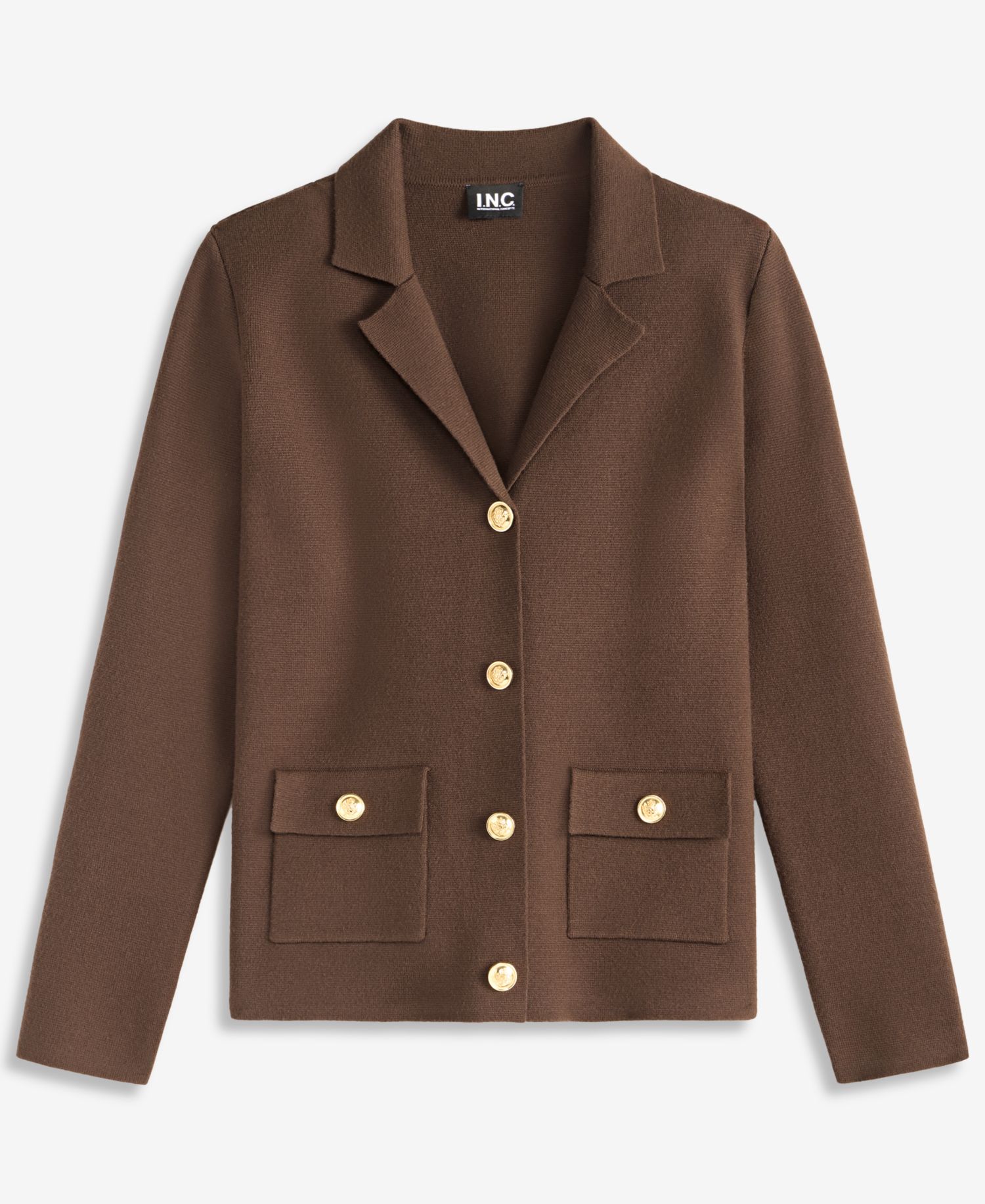Petite Button-Front Cardigan