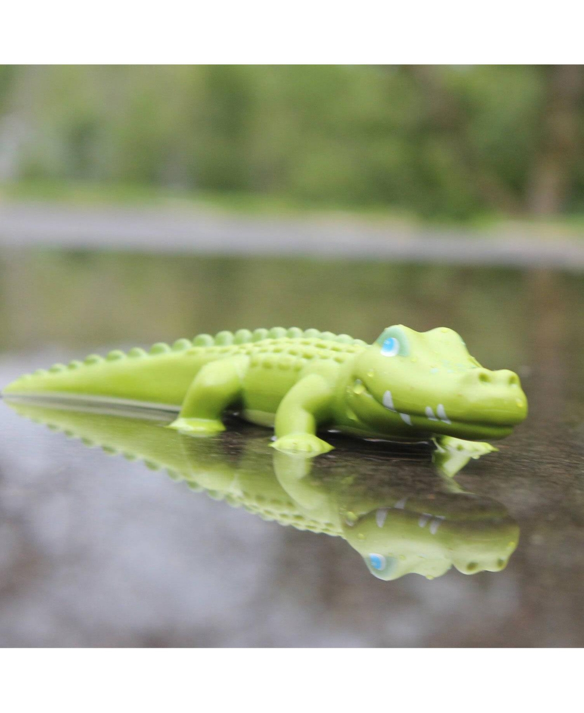 Haba Little Friends Crocodile - 7" Chunky Plastic Zoo Animal Toy Figure