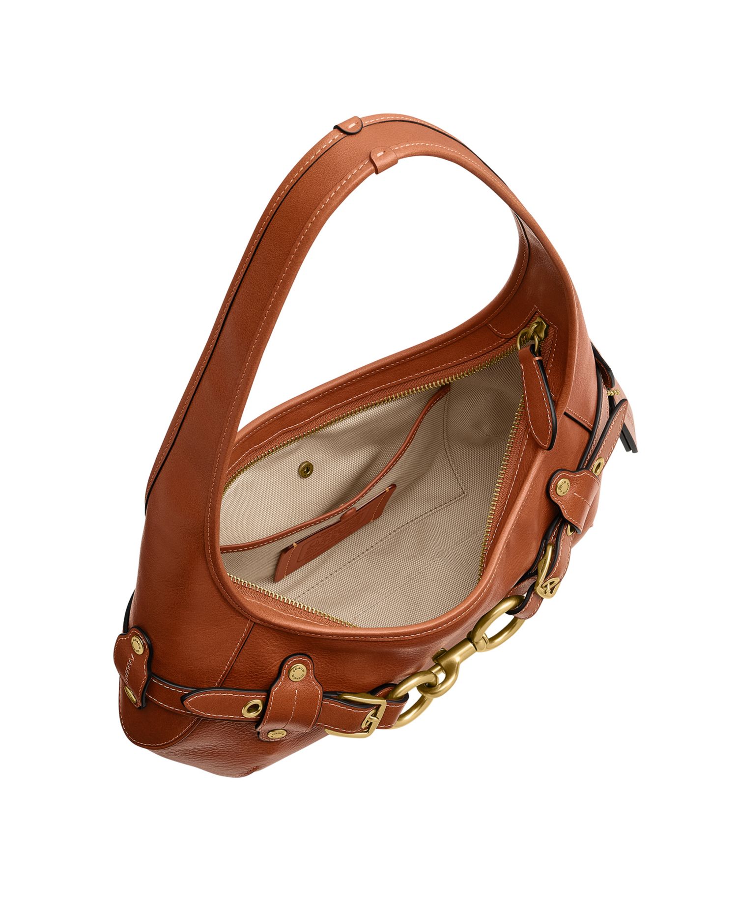 Belted Ergo Leather Medium Shoulder Bag