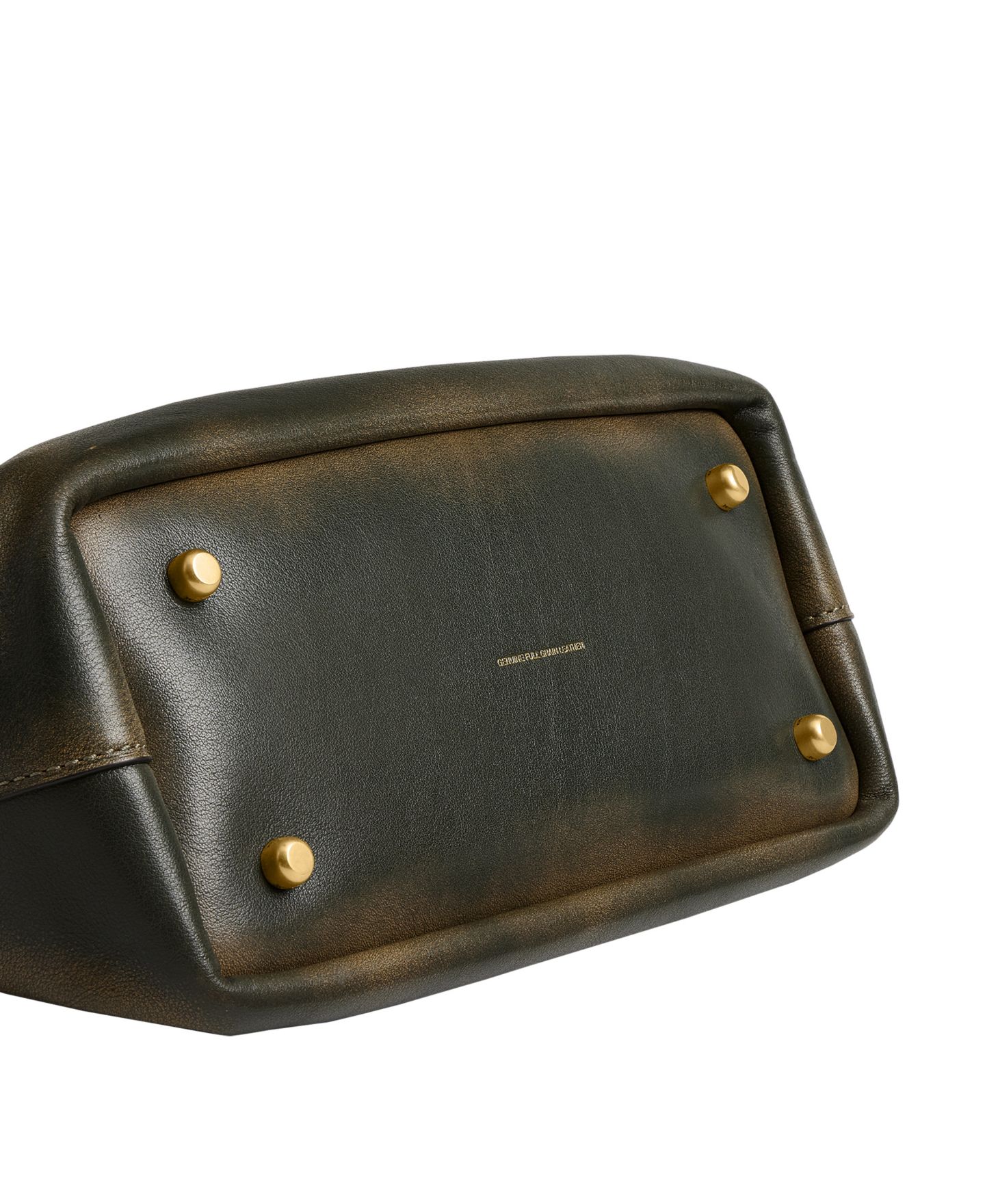 Женская сумка COACH Slouchy Rogue Medium Loved Leather Top Handle, цвет: Латунный / Тёмный зелёный — фото 8
