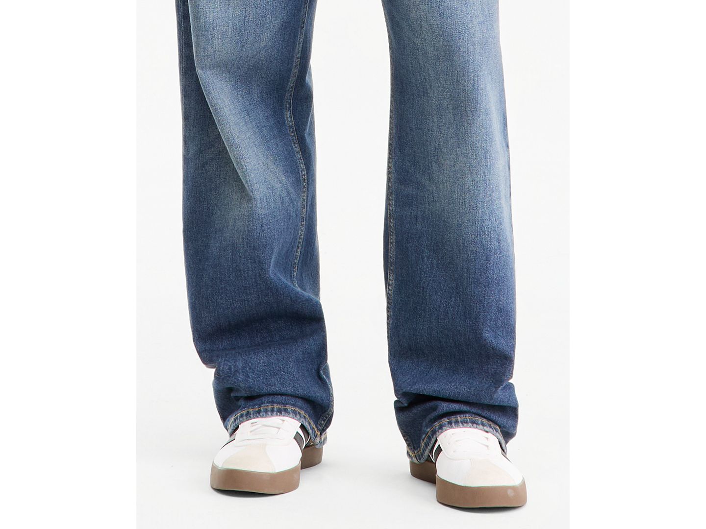 Мужские джинсы Sun + Stone Hunter Mid-Rise Baggy, цвет: Тёмно-зелёный варёный — фото 6