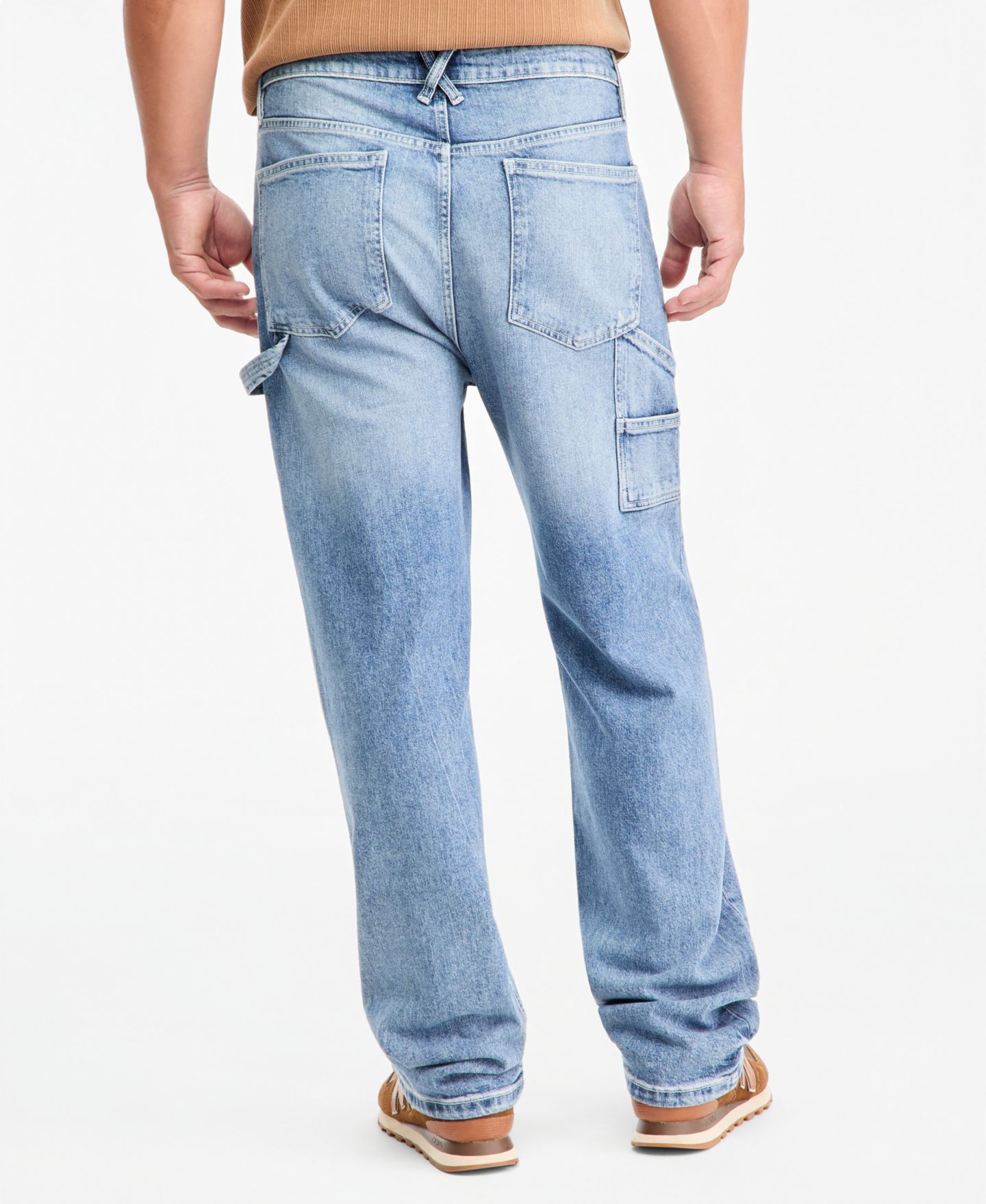 Мужские джинсы Sun + Stone Skye Mid-Rise Loose-Fit, цвет: Варёный — фото 6