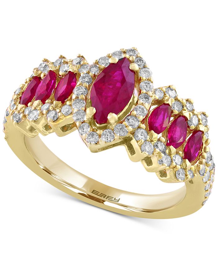 EFFY Collection EFFY® Final Call Ruby (1-1/3 ct. t.w.) and Diamond (5/8 ...