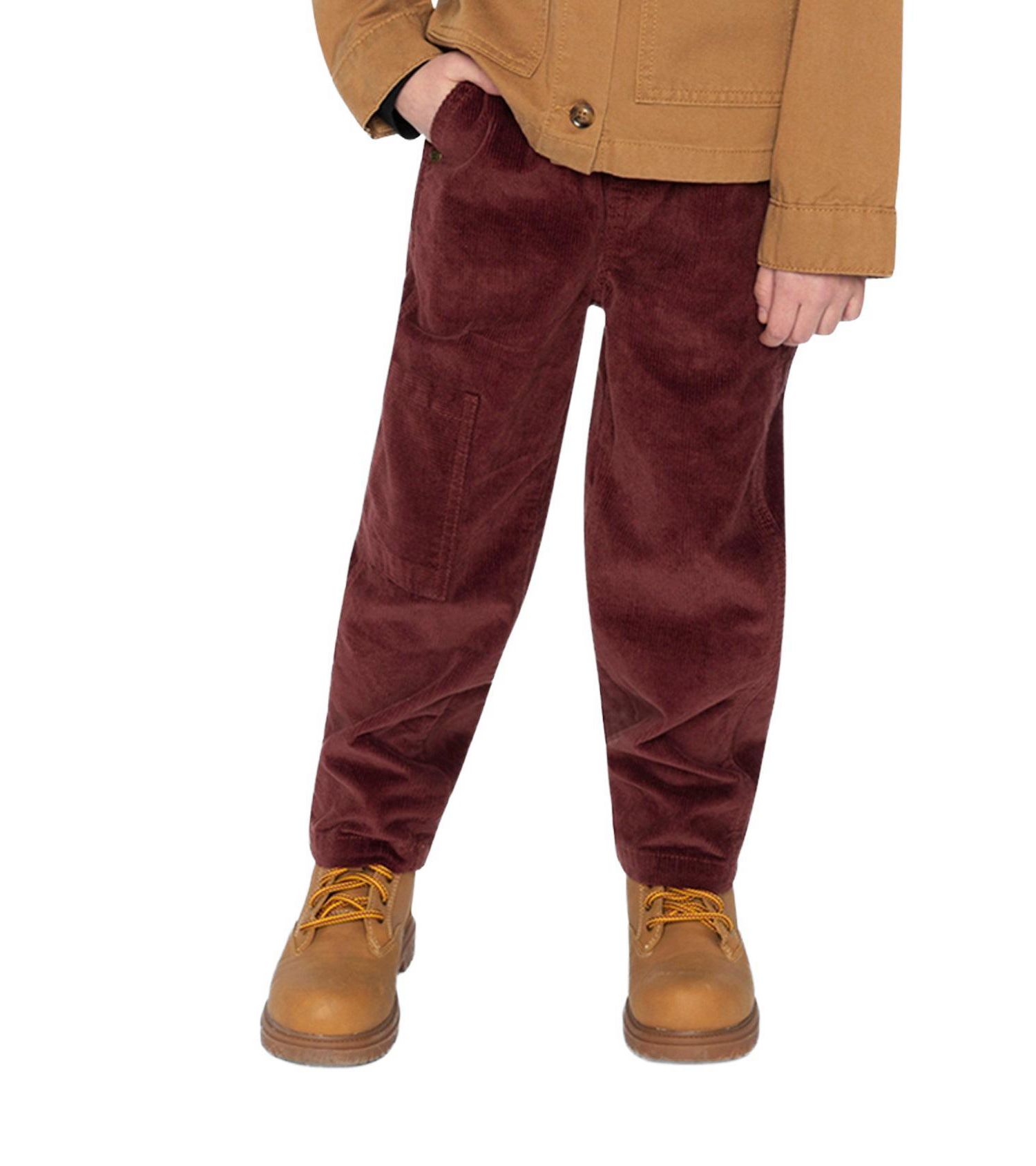 Big Boys (6- 12) Stretch Corduroy Pants with Cargo Pocket