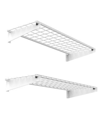 Heavy Duty Floating Wall Shelf With Storage Rack
