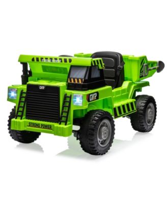 12V Electric Ride-On Dump Truck with Remote Control,   Built-in USB/MP3 Music Player, Toy Car for Toddlers Ages 1-8