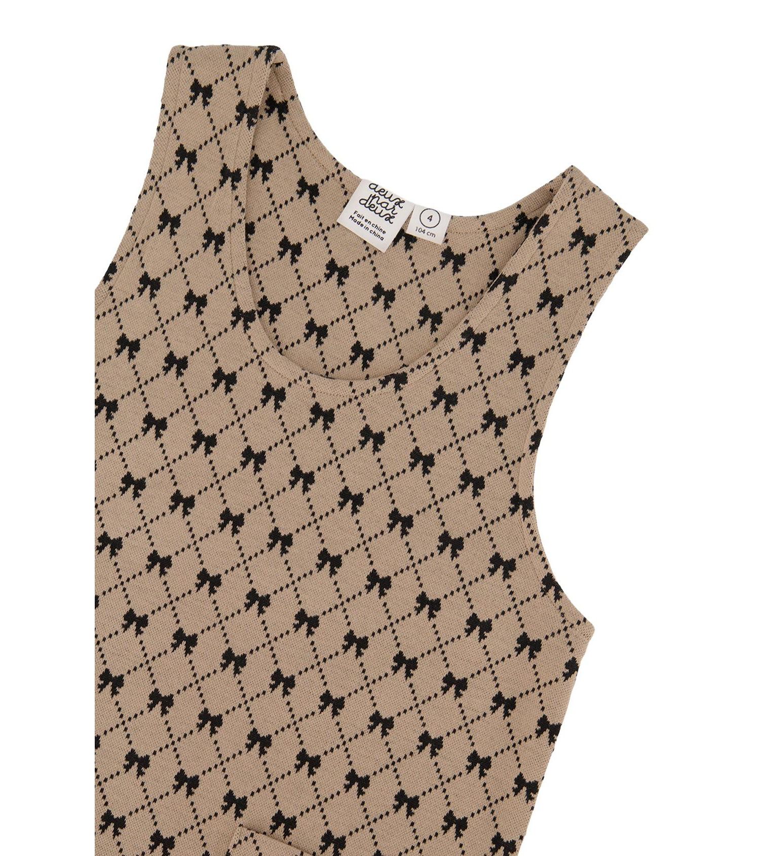 Big Girls (6-14) Jumper Bow Tie Print