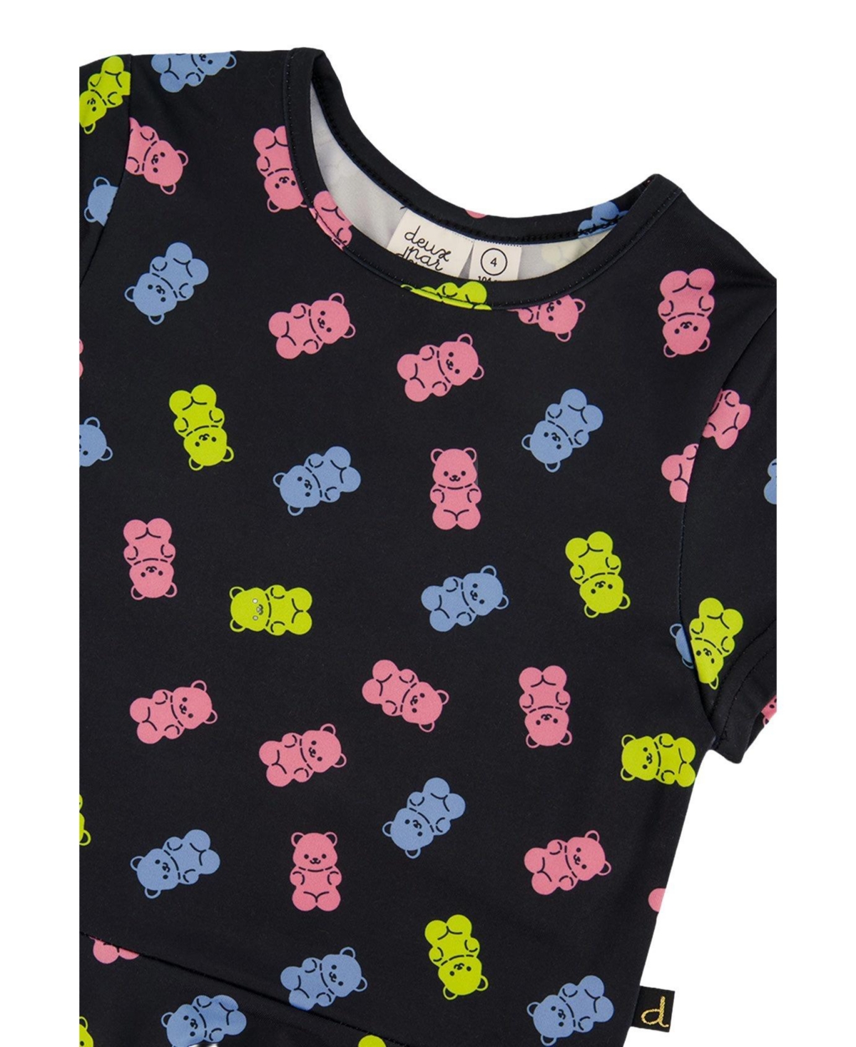 Deux par Toddler Girl 2T-5T Short Sleeve Dress Printed Gummy Bears