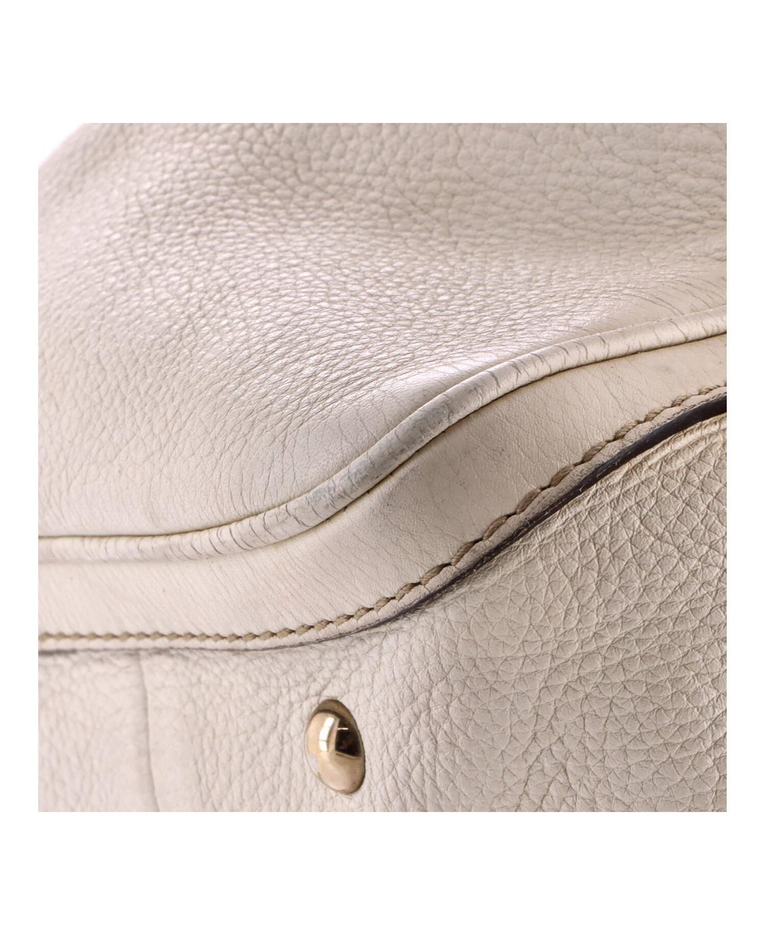 Medium Vintage Web Boston Bag Leather