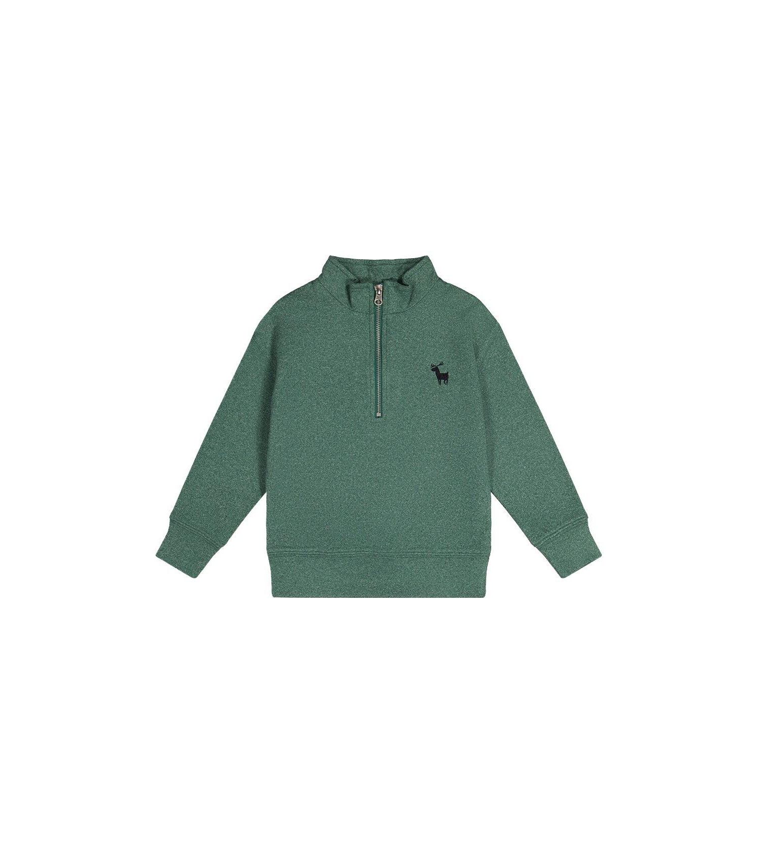 Little Boys 6 - 12 Half Zip Mock Neck Sweater