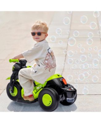 23.2x10.2x13.6 in 6V Kids Battery Powered Ride-On Bubble Car, Push Button Start, for Toddlers Outdoor Fun